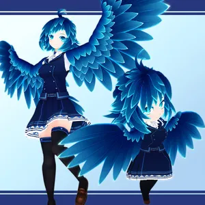 オリジナル3Dモデル：【ネノン】SD付きハーピーセット