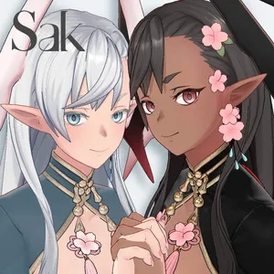 【オリジナル3Dモデル】Sak -サク-【VRChat想定】