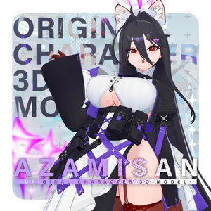 オリジナル3Dモデル 「アザミさん AZAMISAN」ver 1.06